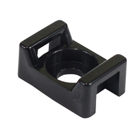 Pacer Screw Down Cable Tie Mount  8 Screw Mount Method  Black  100 Pack