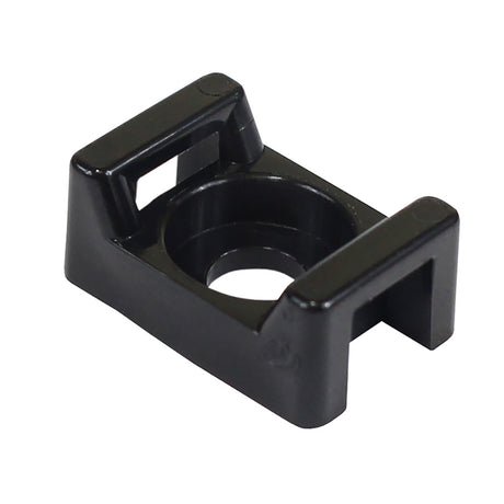 Pacer Screw Down Cable Tie Mount  8 Screw Mount Method  Black  100 Pack