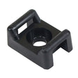 Pacer Screw Down Cable Tie Mount  10 Screw Mount Method  Black  100 Pack