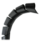 Pacer 34 Spiral Wrap  Black  100 Roll