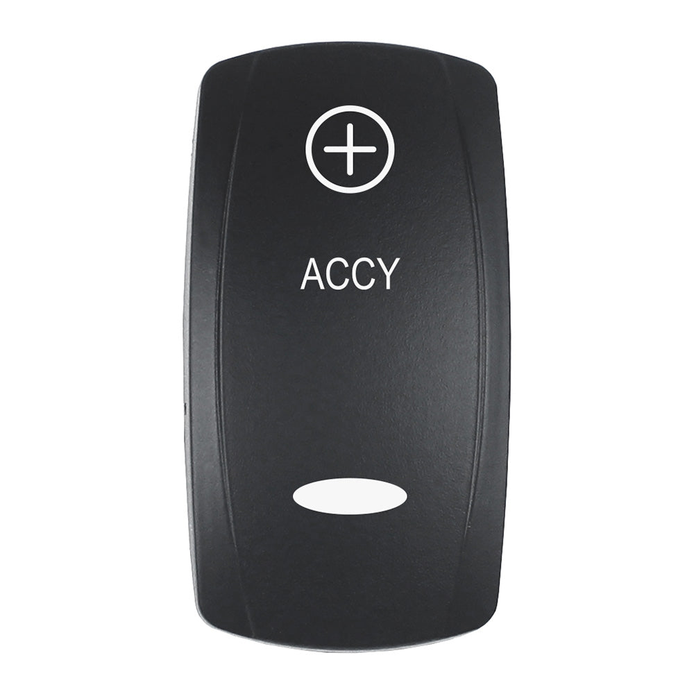 Pacer Actuator  ACCY fV Series Contura Switches  Black  Laser Etched TopBottom Light