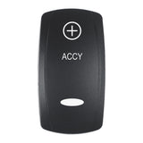 Pacer Actuator  ACCY fV Series Contura Switches  Black  Laser Etched TopBottom Light