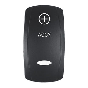 Pacer Actuator  ACCY fV Series Contura Switches  Black  Laser Etched TopBottom Light