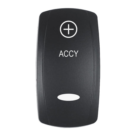 Pacer Actuator  ACCY fV Series Contura Switches  Black  Laser Etched TopBottom Light