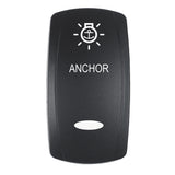 Pacer Actuator  ANCHOR fV Series Contura Switches  Black  Laser Etched TopBottom Light