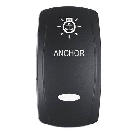 Pacer Actuator  ANCHOR fV Series Contura Switches  Black  Laser Etched TopBottom Light