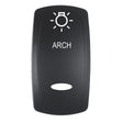 Pacer Actuator  ARCH fV Series Contura Switches  Black  Laser Etched TopBottom Light