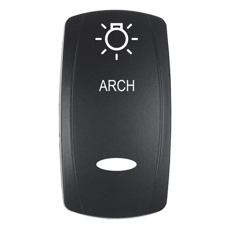 Pacer Actuator  ARCH fV Series Contura Switches  Black  Laser Etched TopBottom Light