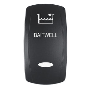 Pacer Actuator  BAITWELL fV Series Contura Switches  Black  Laser Etched TopBottom Light