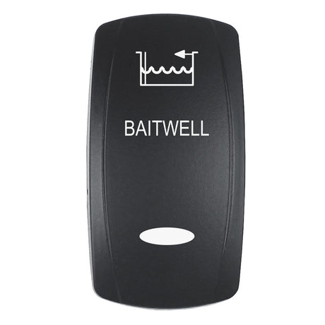 Pacer Actuator  BAITWELL fV Series Contura Switches  Black  Laser Etched TopBottom Light