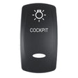 Pacer Actuator  COCKPIT fV Series Contura Switches  Black  Laser Etched TopBottom Light