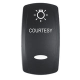 Pacer Actuator  COURTESY fV Series Contura Switches  Black  Laser Etched TopBottom Light