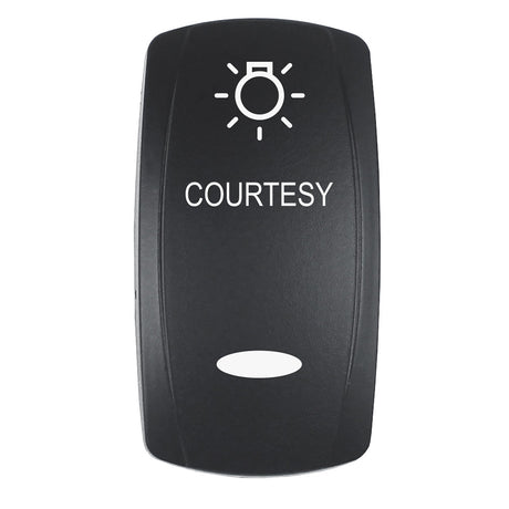 Pacer Actuator  COURTESY fV Series Contura Switches  Black  Laser Etched TopBottom Light
