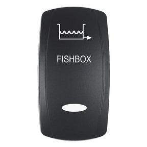 Pacer Actuator  FISHBOX fV Series Contura Switches  Black  Laser Etched TopBottom Light