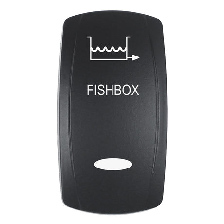 Pacer Actuator  FISHBOX fV Series Contura Switches  Black  Laser Etched TopBottom Light