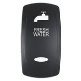 Pacer Actuator  FRESH WATER fV Series Contura Switches  Black  Laser Etched TopBottom Light