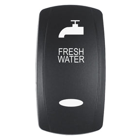 Pacer Actuator  FRESH WATER fV Series Contura Switches  Black  Laser Etched TopBottom Light