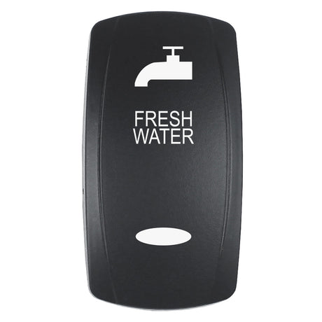 Pacer Actuator  FRESH WATER fV Series Contura Switches  Black  Laser Etched TopBottom Light