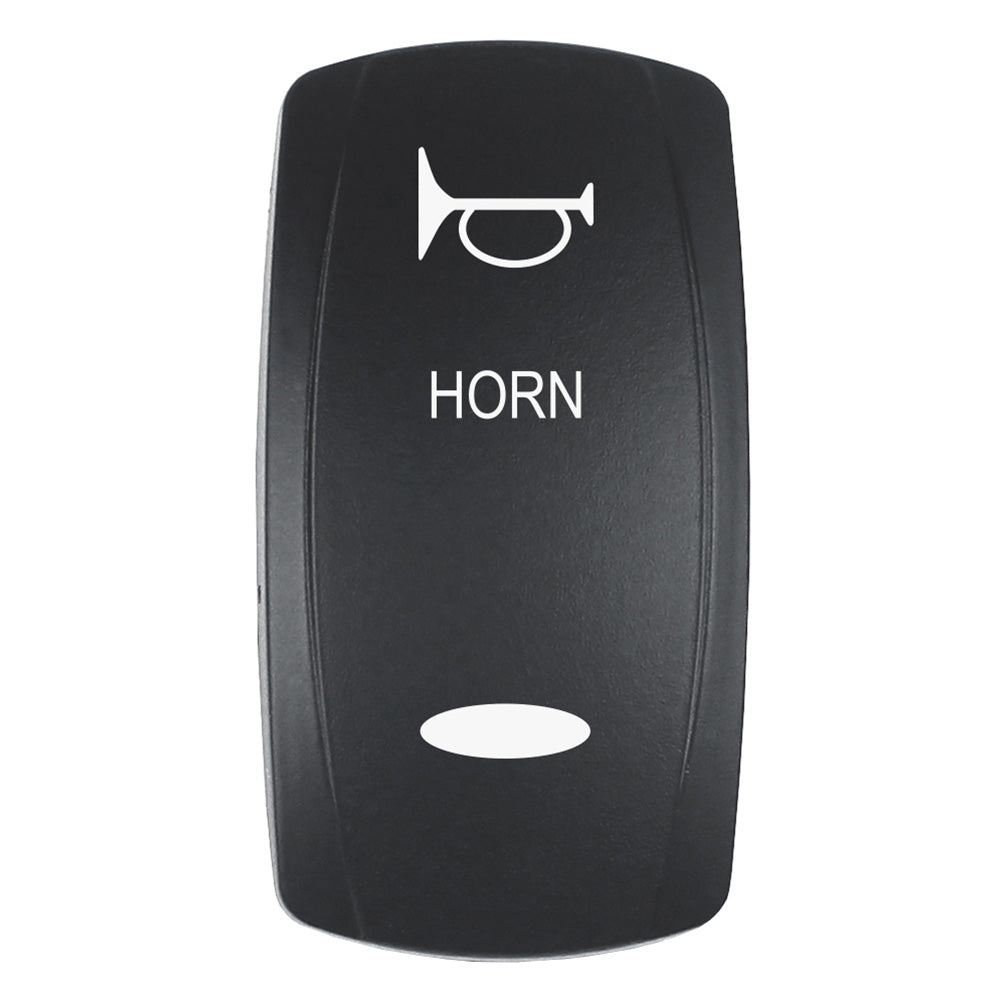 Pacer Actuator  HORN fV Series Contura Switches  Black  Laser Etched TopBottom Light