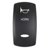 Pacer Actuator  HORN fV Series Contura Switches  Black  Laser Etched TopBottom Light