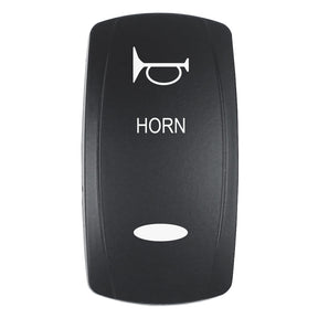 Pacer Actuator  HORN fV Series Contura Switches  Black  Laser Etched TopBottom Light