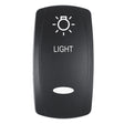 Pacer Actuator  LIGHT fV Series Contura Switches  Black  Laser Etched TopBottom Light