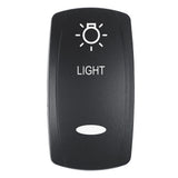 Pacer Actuator  LIGHT fV Series Contura Switches  Black  Laser Etched TopBottom Light