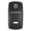 Pacer Actuator  NAVIGATION fV Series Contura Switches  Black  Laser Etched TopBottom Light