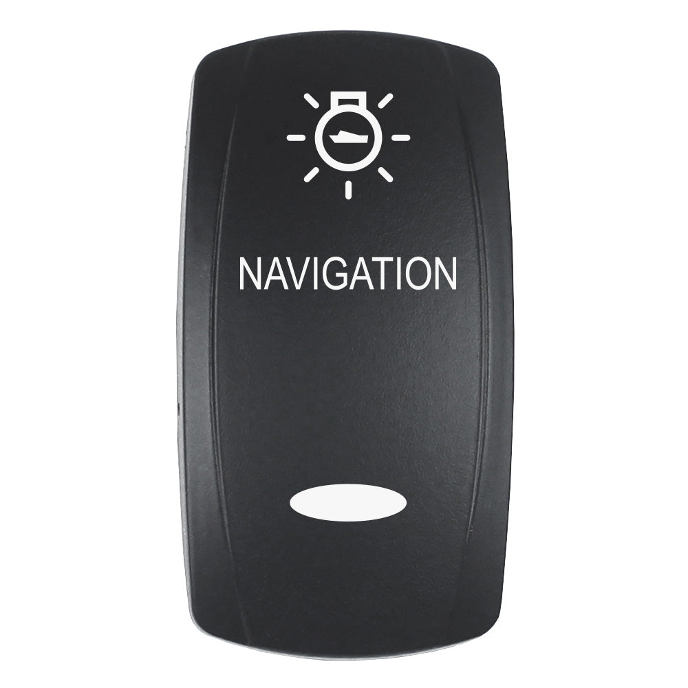 Pacer Actuator  NAVIGATION fV Series Contura Switches  Black  Laser Etched TopBottom Light