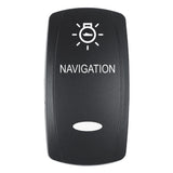 Pacer Actuator  NAVIGATION fV Series Contura Switches  Black  Laser Etched TopBottom Light