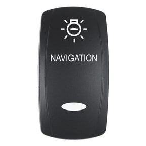 Pacer Actuator  NAVIGATION fV Series Contura Switches  Black  Laser Etched TopBottom Light