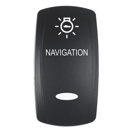 Pacer Actuator  NAVIGATION fV Series Contura Switches  Black  Laser Etched TopBottom Light
