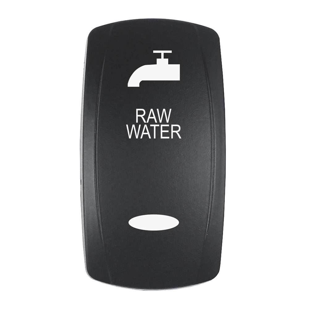 Pacer Actuator  RAW WATER fV Series Contura Switches  Black  Laser Etched TopBottom Light