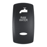 Pacer Actuator  RAW WATER fV Series Contura Switches  Black  Laser Etched TopBottom Light
