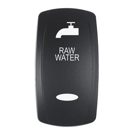Pacer Actuator  RAW WATER fV Series Contura Switches  Black  Laser Etched TopBottom Light