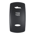 Pacer Actuator  TRIM TABS fV Series Contura Switches  Black  Laser Etched TopBottom Light