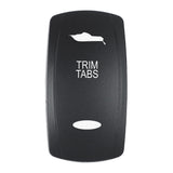 Pacer Actuator  TRIM TABS fV Series Contura Switches  Black  Laser Etched TopBottom Light