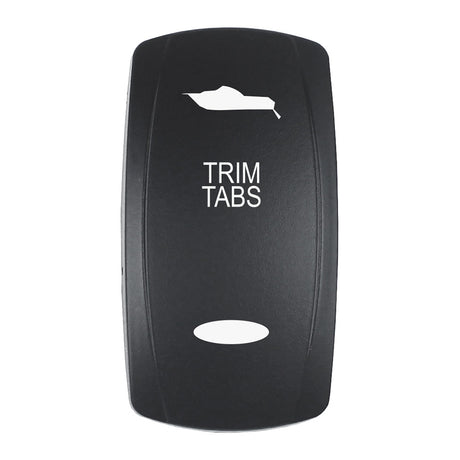 Pacer Actuator  TRIM TABS fV Series Contura Switches  Black  Laser Etched TopBottom Light