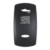 Pacer Actuator  UNDER WATER LIGHTS fV Series Contura Switches  Black  Laser Etched TopBottom Light