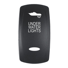 Pacer Actuator  UNDER WATER LIGHTS fV Series Contura Switches  Black  Laser Etched TopBottom Light