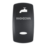 Pacer Actuator  WASHDOWN fV Series Contura Switches  Black  Laser Etched TopBottom Light
