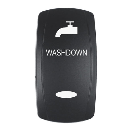 Pacer Actuator  WASHDOWN fV Series Contura Switches  Black  Laser Etched TopBottom Light