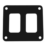 Pacer Switch Panel  2 Switch  1 Row  3 x 275  Black Powder Coated Aluminum
