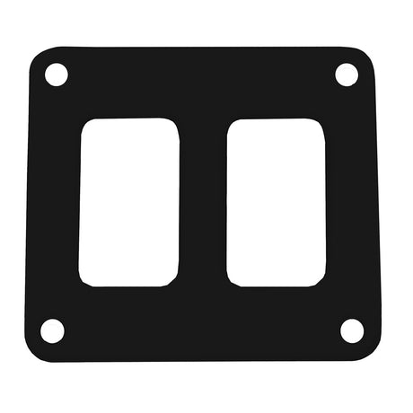 Pacer Switch Panel  2 Switch  1 Row  3 x 275  Black Powder Coated Aluminum