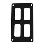 Pacer Switch Panel  2 Switch  2 Row  3 x 475  Black Powder Coated Aluminum
