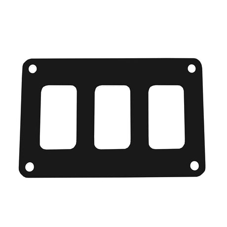 Pacer Switch Panel  3 Switch  1 Row  425 x 275  Black Powder Coated Aluminum