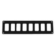 Pacer Switch Panel  8 Switch  1 Row  125 x 275  Black Powder Coated Aluminum