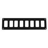 Pacer Switch Panel  8 Switch  1 Row  125 x 275  Black Powder Coated Aluminum