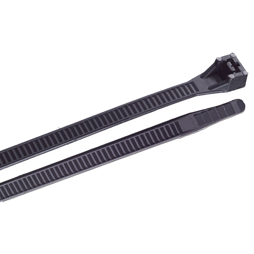 Ancor 8 UV Black Heavy Duty Cable Zip Ties  100 Pack