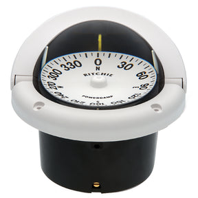 Ritchie HF742W Helmsman Compass  Flush Mount  White